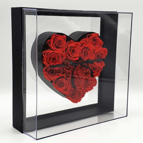 Passionate Elegance Rose Box - 14 red roses in a box