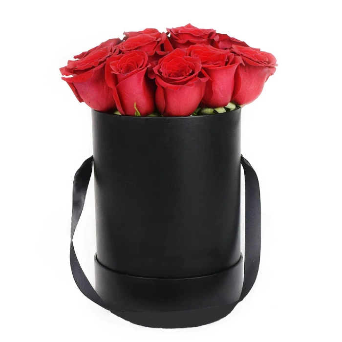 Ruby Red Elegance Box - 8 red roses in a box